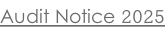 Audit Notice 2025