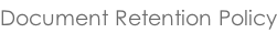 Document Retention Policy